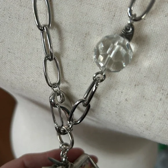 Silver Charm Pendant Necklace - Picture 4 of 16